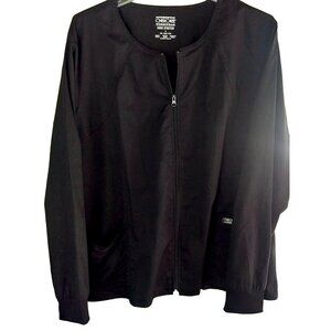 Cherokee Workwear Core Stretch Black Zip Jacket 3XL Mens Cotton/Polyester Blend